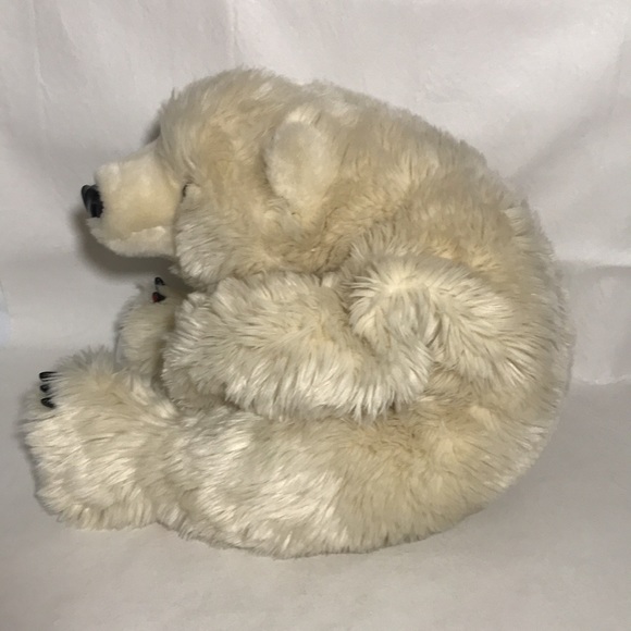 Ditz Designs by The Hen House Brand Teddy 26” Polar Bear Bear Hug Weighted Plush - Picture 2 of 9